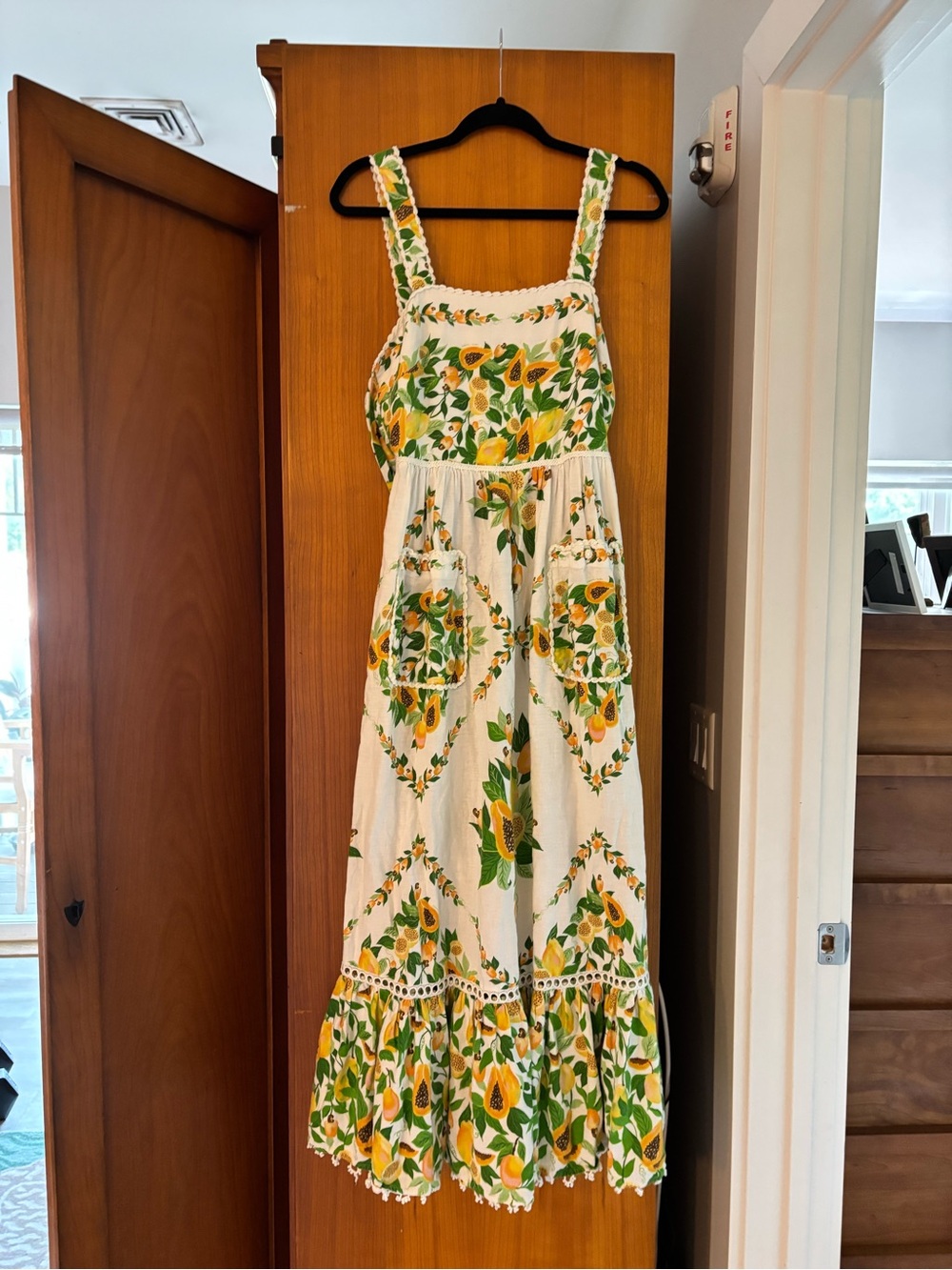 Farm Rio Papaya Salad Scarf Maxi dress - Picture 6 of 16